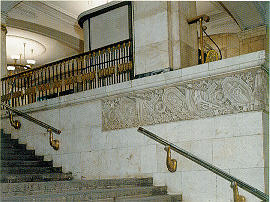 detalle de la escalera de la estaci�n "Avtova"